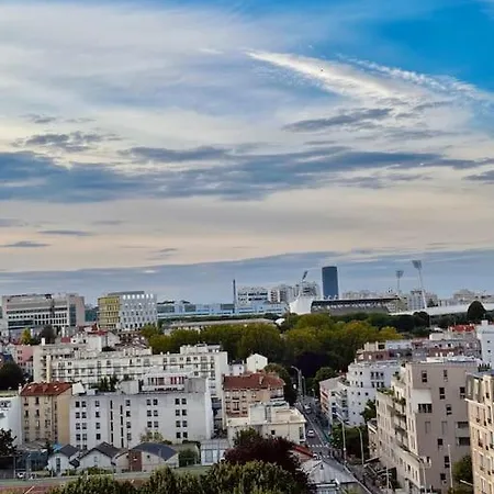 Appartement Vue Tour Eiffel Ligne 14 A Cote De Paris Gentilly Exterior foto